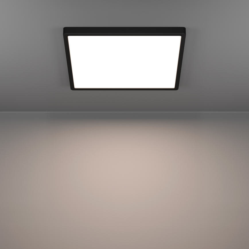 Eglo - Plafoniera da bagno a LED RGBW dimmerabile LED/17,8W/230V 2700-6500K 39x39 cm IP44 nero