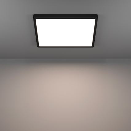 Eglo - LED RGBW dimmerabile plafoniera da soffitto per bagno LED/17,8W/230V 2700-6500K diam. 39,9 cm IP44 nero
