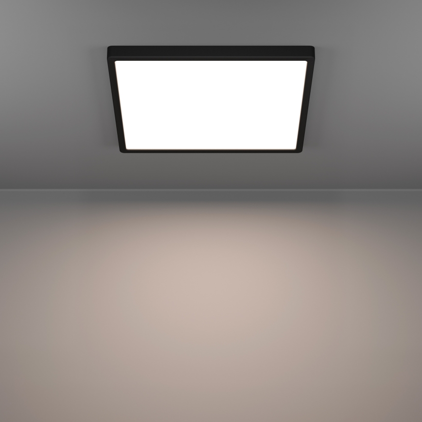 Eglo - LED RGBW dimmerabile plafoniera da soffitto per bagno LED/17,8W/230V 2700-6500K diam. 39,9 cm IP44 nero