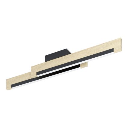 Eglo - Plafoniera LED dimmerabile 2xLED/10W/230V 3000K nero/beige
