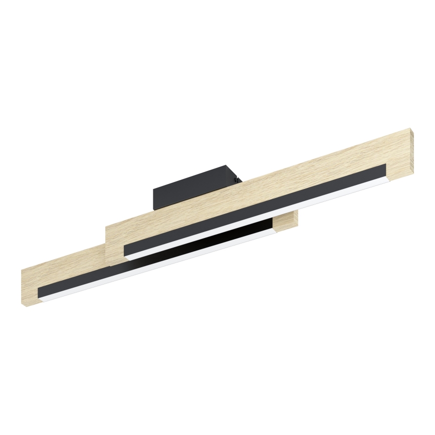 Eglo - Plafoniera LED dimmerabile 2xLED/10W/230V 3000K nero/beige