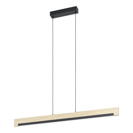 Eglo - Lampadario a sospensione con filo LED dimmerabile LED/25,5W/230V 3000K nero/beige