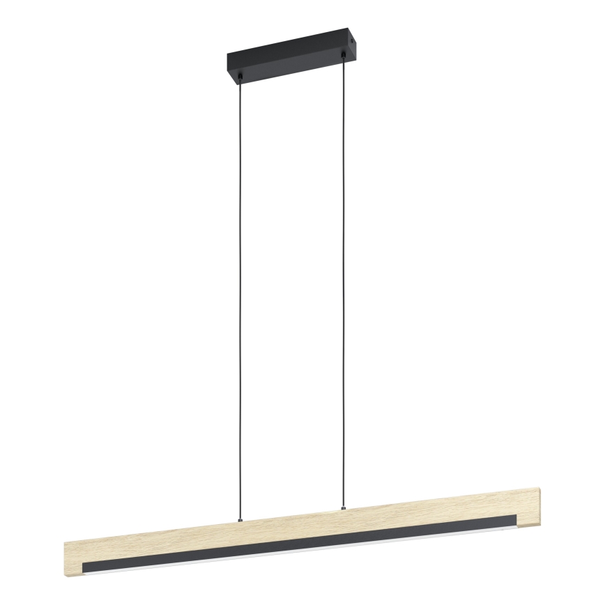 Eglo - Lampadario a sospensione con filo LED dimmerabile LED/25,5W/230V 3000K nero/beige