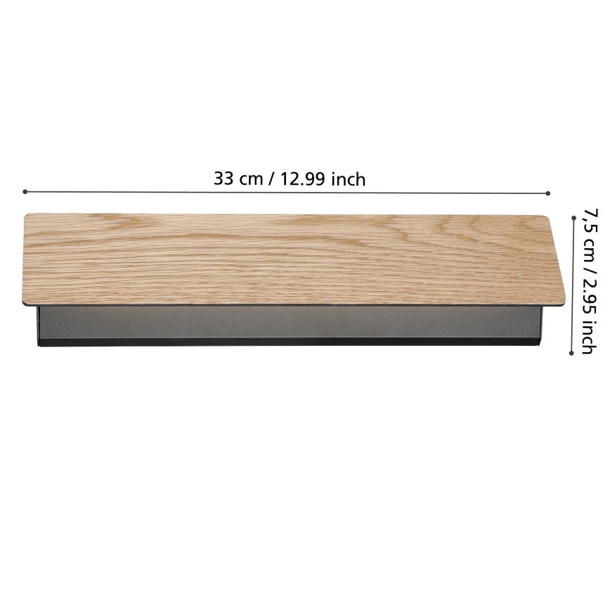 Eglo - Applique a LED LED/12W/230V 3000K marrone
