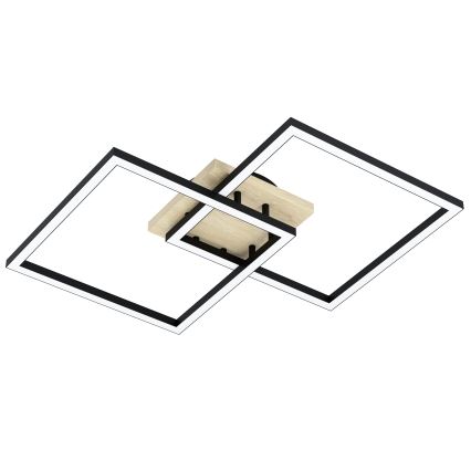 Eglo - Lampadario a plafone LED dimmerabile 4xLED/32W/230V 2700-6500K marrone/nero