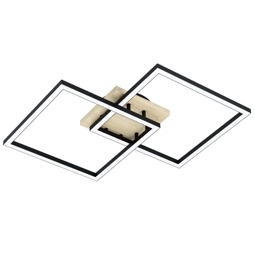 Eglo - Lampadario a plafone LED dimmerabile 4xLED/32W/230V 2700-6500K marrone/nero