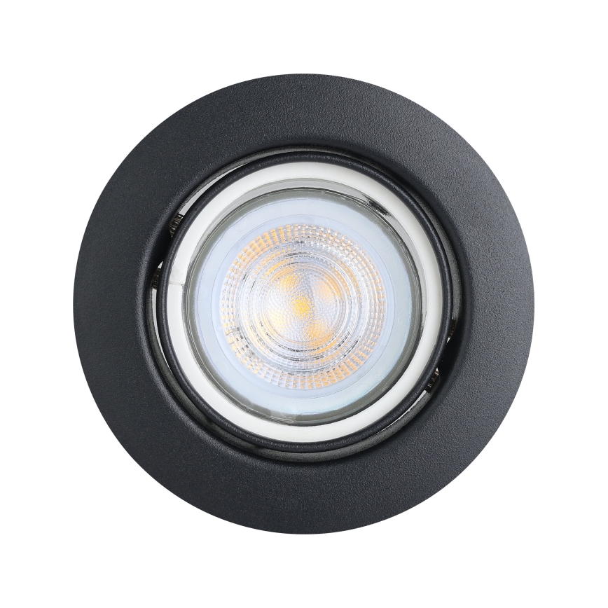 Eglo - SET 3x Lampada LED da incasso 1xGU10/4W/230V nero