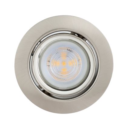 Eglo - SET 3x Lampada LED da incasso 1xGU10/4W/230V cromo opaco