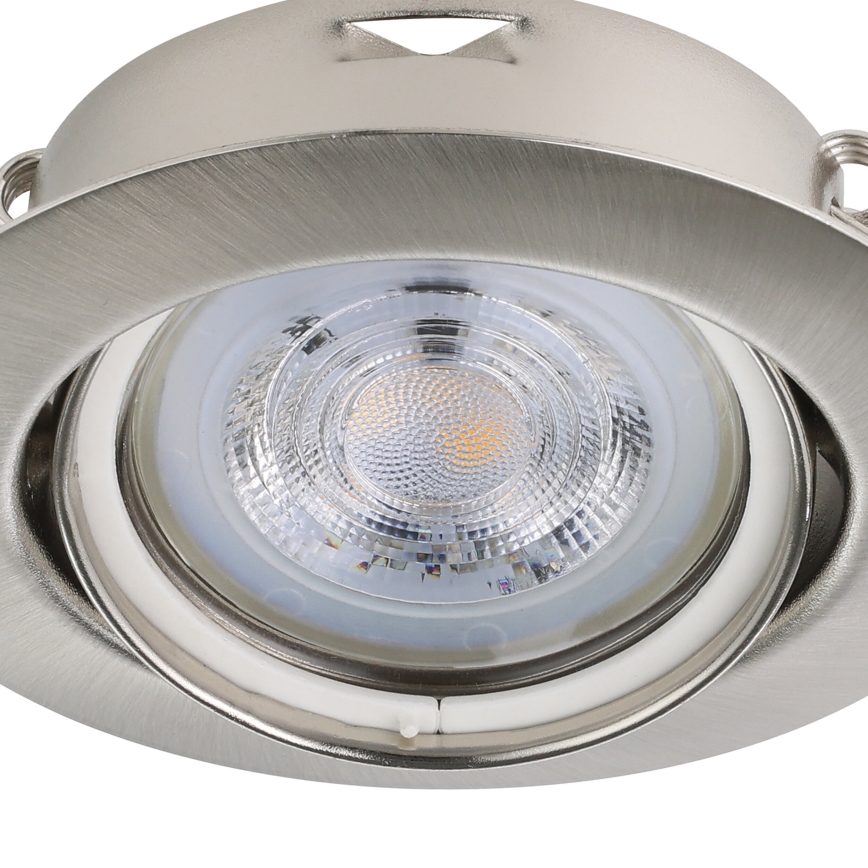 Eglo - SET 3x Lampada LED da incasso 1xGU10/4W/230V cromo opaco