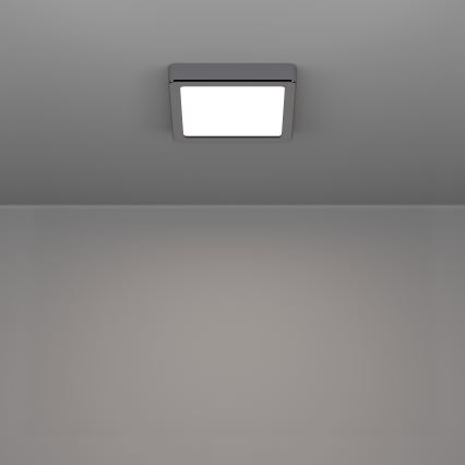 Eglo - Plafoniera LED da soffitto per bagno LED/7W/230V 2700/4000/6500K 15x15 cm IP44 cromo lucido