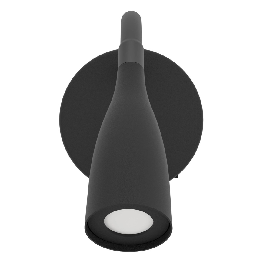 Eglo - Lampada da parete flessibile a LED/3,8W/230V nera