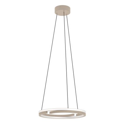 Eglo - Lampadario LED dimmerabile a sospensione su cavo 2xLED/20W/230V 2700-6500K Ø 48 cm beige + telecomando