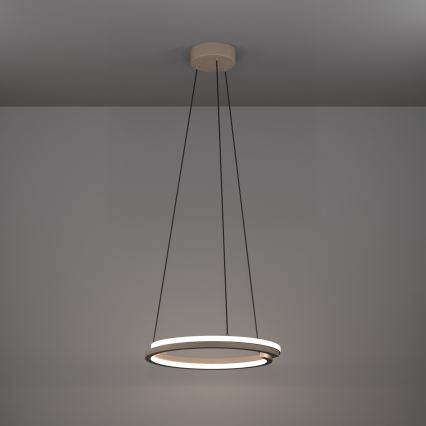 Eglo - Lampadario LED dimmerabile a sospensione su cavo 2xLED/20W/230V 2700-6500K Ø 48 cm beige + telecomando
