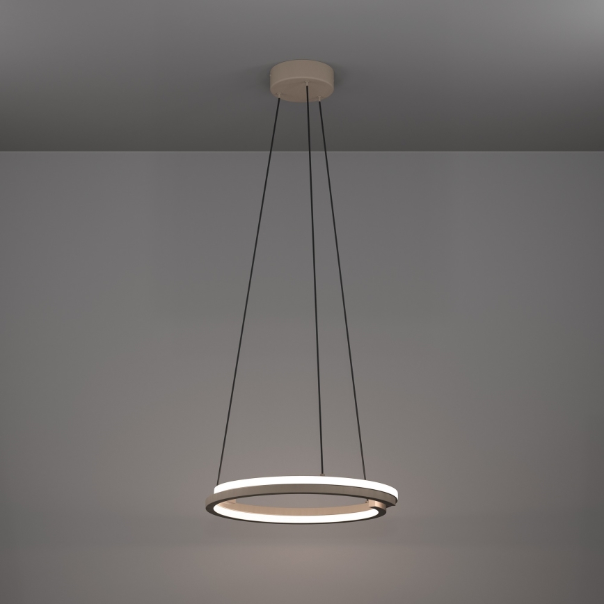 Eglo - Lampadario LED dimmerabile a sospensione su cavo 2xLED/20W/230V 2700-6500K Ø 48 cm beige + telecomando