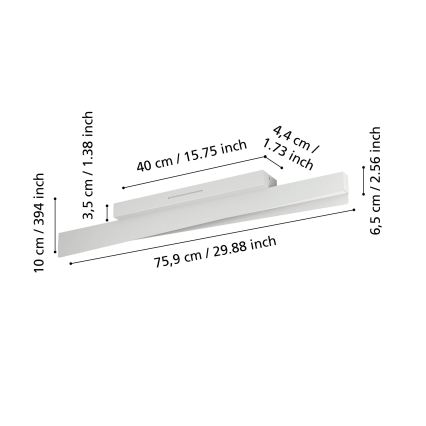 Eglo - LED RGBW Plafoniera dimmerabile LED/13W/230V 2700-6500K grigio