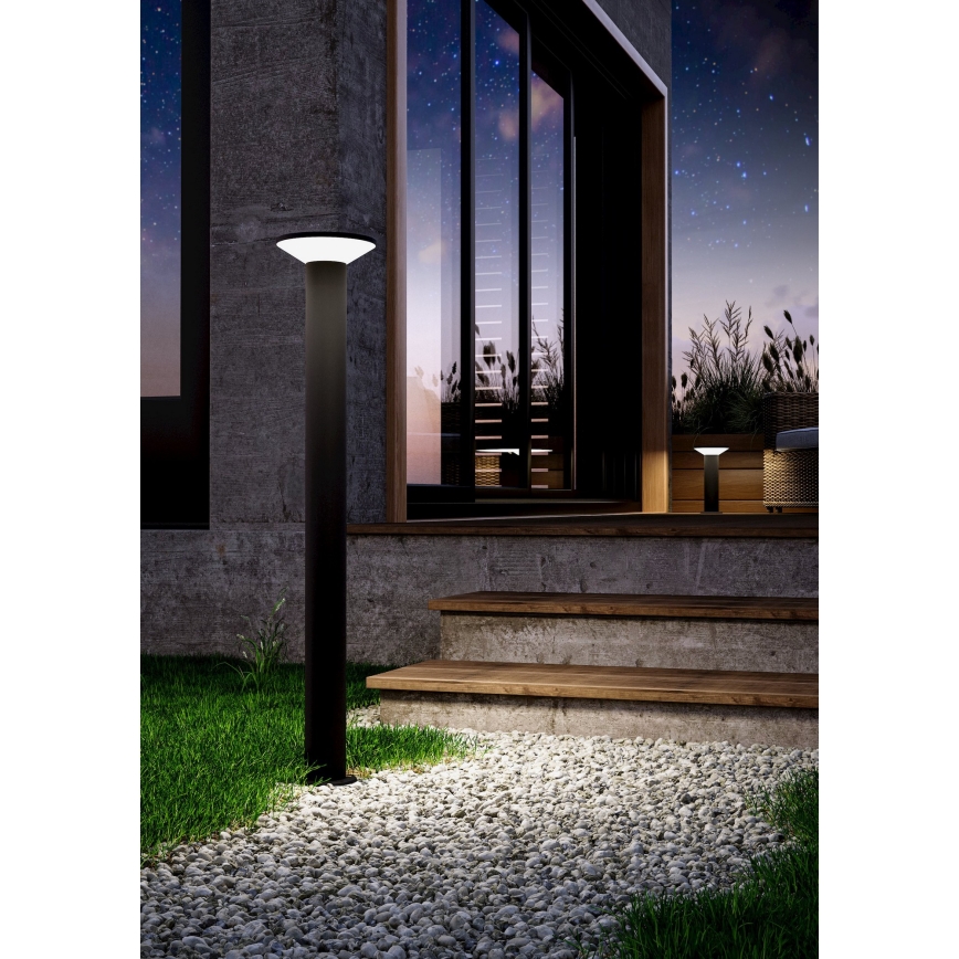 Eglo - Lampada da esterno a LED 10W/230V 35 cm IP44 nera