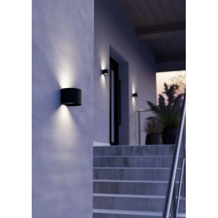 Eglo - Applique LED da esterno 2xLED/2,8W/230V IP54 nera