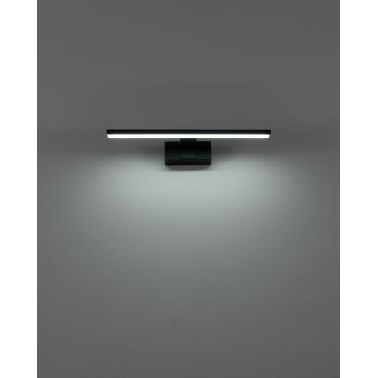 Eglo - Lampada a LED per specchio da bagno, 7W/230V, 3000/4000/6500K, 40 cm, IP44, nero