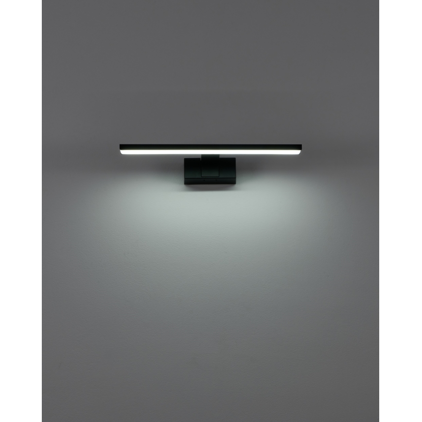 Eglo - Lampada a LED per specchio da bagno, 7W/230V, 3000/4000/6500K, 40 cm, IP44, nero