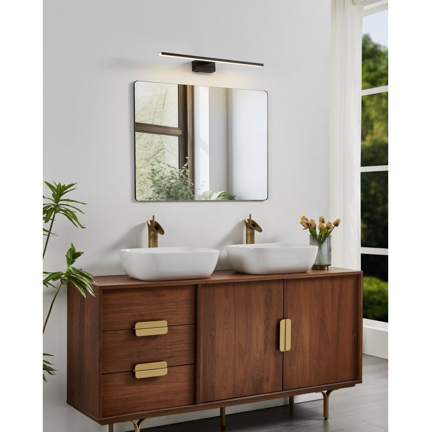Eglo - Illuminazione LED per specchio da bagno LED/10W/230V 3000/4000/6500K 60 cm IP44 nero