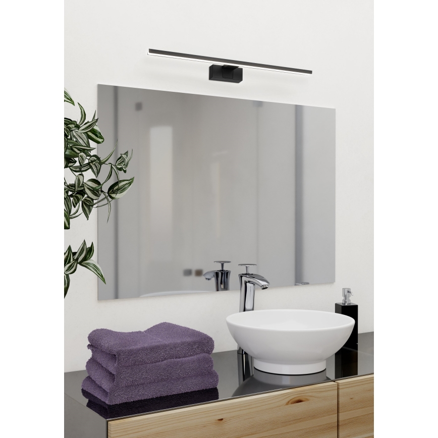 Eglo - Illuminazione LED per specchio da bagno LED/10W/230V 3000/4000/6500K 60 cm IP44 nero