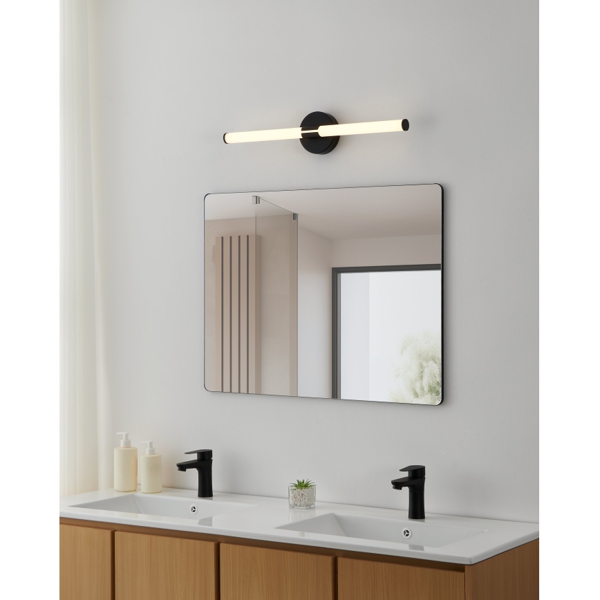 Eglo - LED Illuminazione per specchio da bagno LED/11W/230V 3000/4000/6500K 60 cm IP44 nera