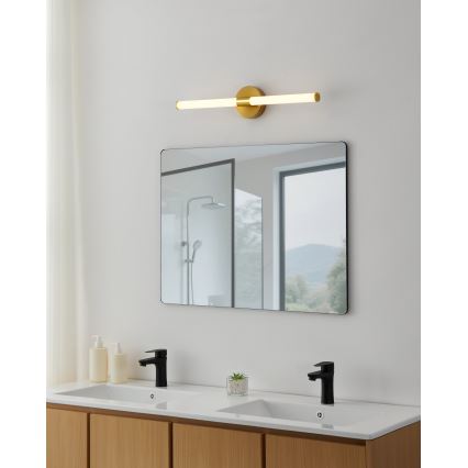 Eglo - Lampada LED per specchio da bagno 11W/230V 3000/4000/6500K 60 cm IP44 dorata