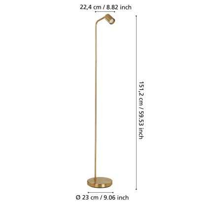 Eglo - Lampada da terra 1xGU10/5W/230V oro