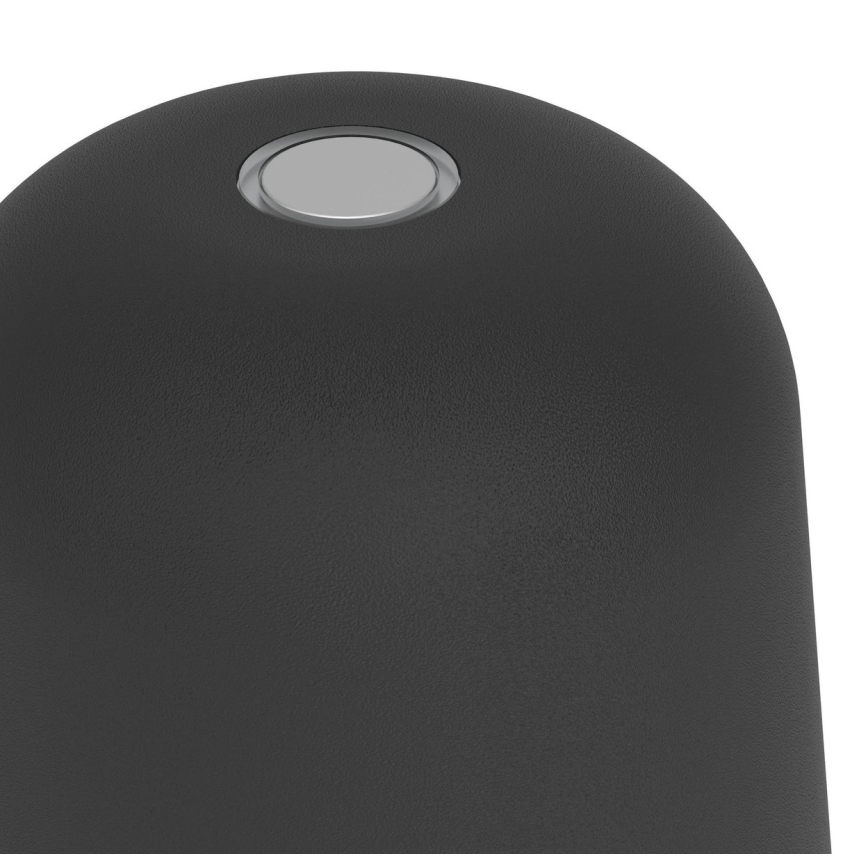 Eglo - Lampada da tavolo ricaricabile a sfioramento dimmerabile per esterni LED/1,8W/5V 2500/3000/4000K 2500 mAh IP54 nera