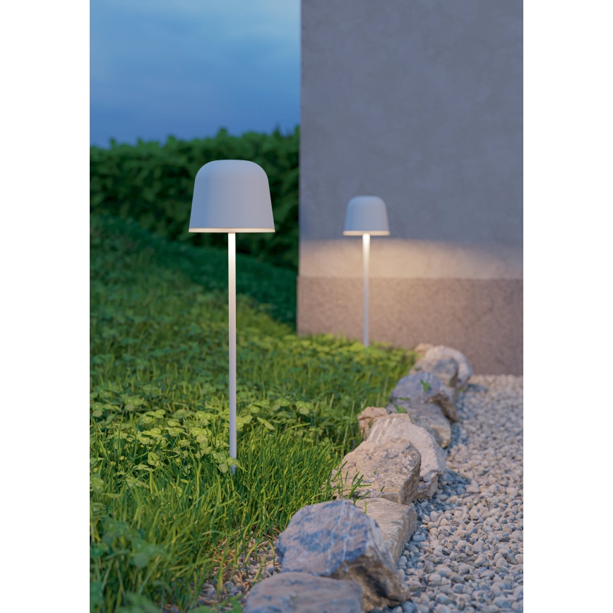 Eglo - Lampada da tavolo ricaricabile da esterno dimmerabile a LED con controllo a sfioramento LED/1,8W/5V 2500/3000/4000K 2500 mAh IP54 grigio