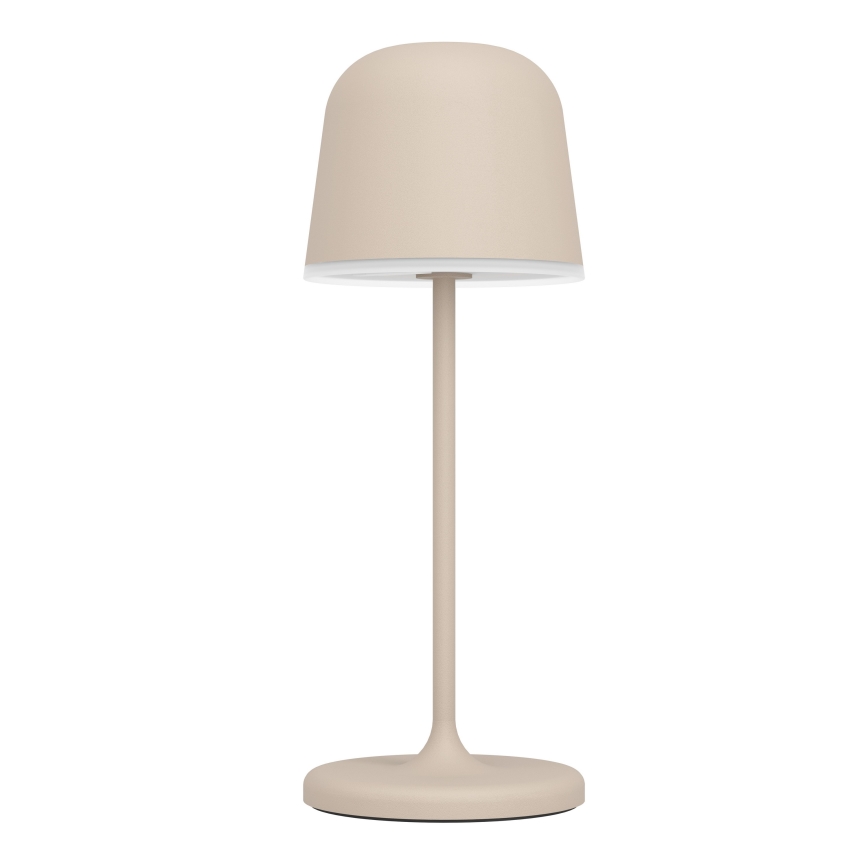 Eglo - Lampada da tavolo ricaricabile da esterno a LED, dimmerabile, con controllo touch LED/1,8W/5V 2500/3000/4000K 2500 mAh IP54 crema