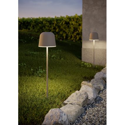 Eglo - Lampada da tavolo ricaricabile da esterno a LED, dimmerabile, con controllo touch LED/1,8W/5V 2500/3000/4000K 2500 mAh IP54 crema