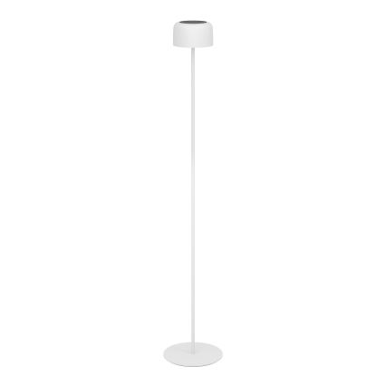 Eglo - Lampada da terra solare ricaricabile a LED con controllo touch, 2,8 W / 3,7 V, 1800 mAh, IP44, bianca