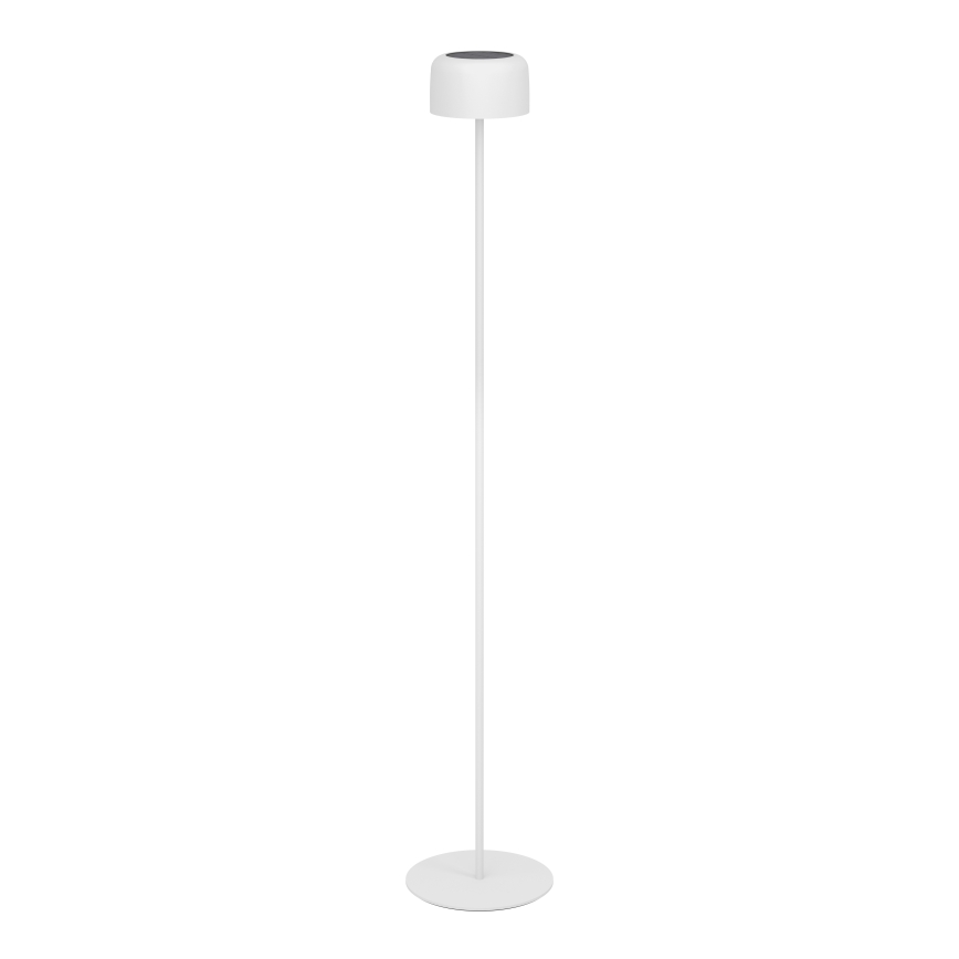 Eglo - Lampada da terra solare ricaricabile a LED con controllo touch, 2,8 W / 3,7 V, 1800 mAh, IP44, bianca