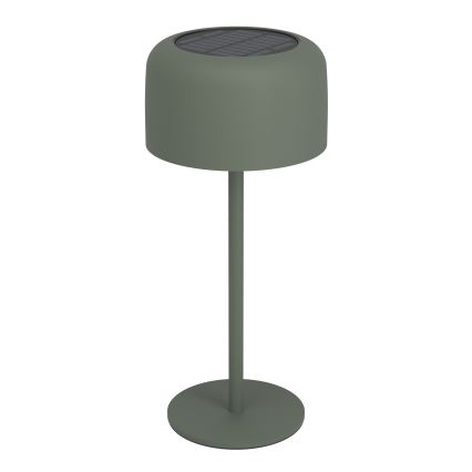 Eglo - Lampada da tavolo solare ricaricabile a LED con comando a sfioramento, 2,8 W, 3,7 V, 1800 mAh, IP44, verde