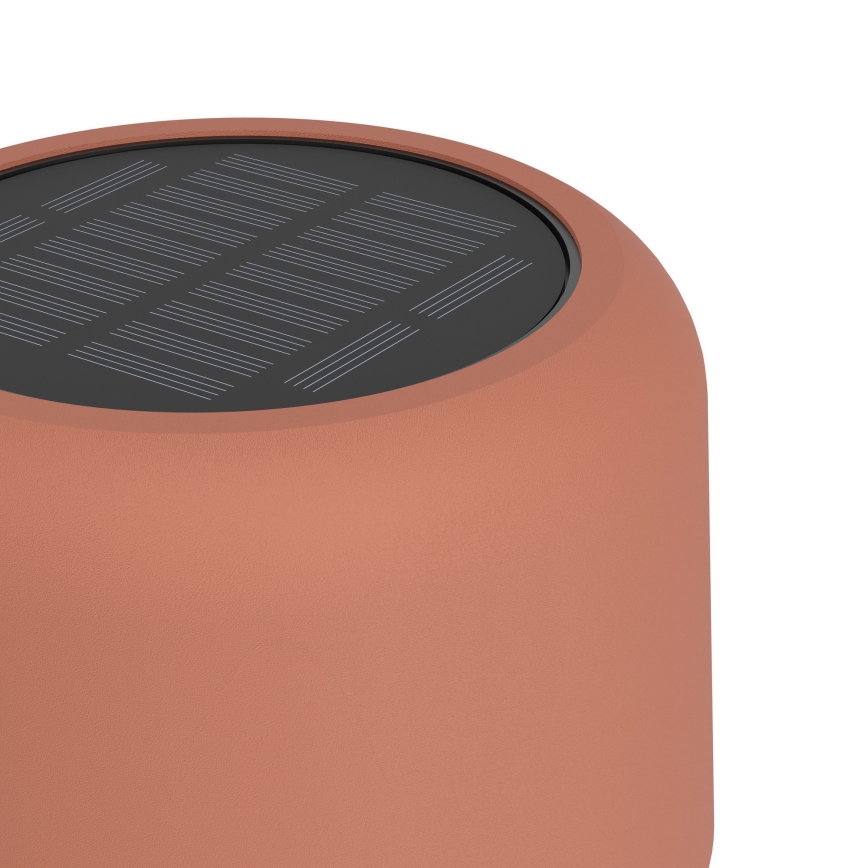 Eglo - Lampada da terra solare ricaricabile a LED a sfioramento LED/2,8W/3,7V 1800 mAh IP44 arancione