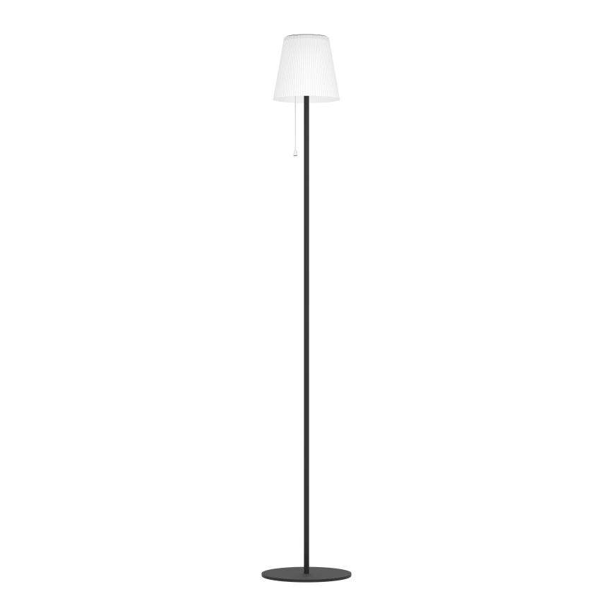 Eglo - Lampada da terra a LED ricaricabile solare 2,3 W / 3,7 V, 3000/4000/6500 K, 1800 mAh, IP44, nera