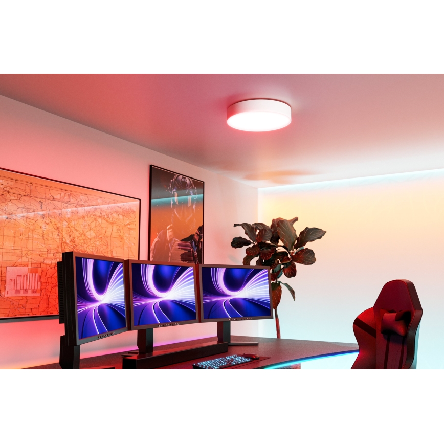 Eglo - Plafoniera LED RGBW dimmerabile LED/15W/230V 2700-6500K Ø 39 cm bianca