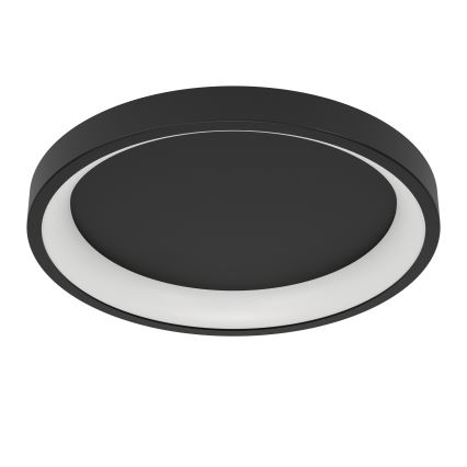 Eglo - Plafoniera da soffitto LED RGBW dimmerabile, 19,6 W, 230 V, 2700–6500 K, Ø 35 cm, nero