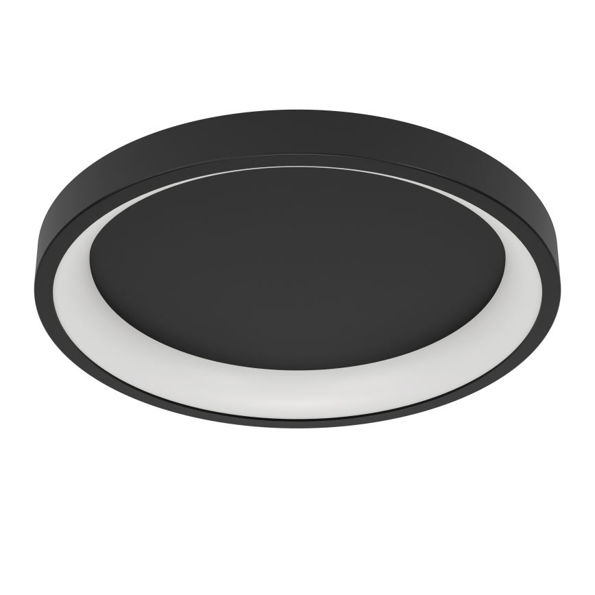 Eglo - Plafoniera da soffitto LED RGBW dimmerabile, 19,6 W, 230 V, 2700–6500 K, Ø 35 cm, nero