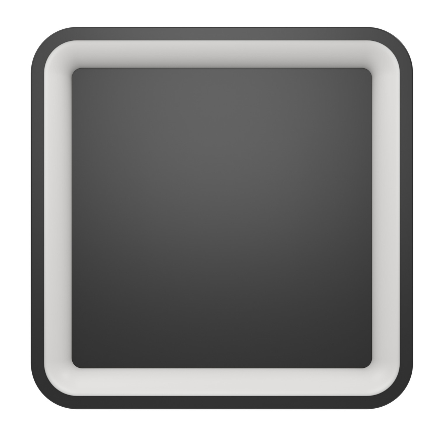 Eglo - LED RGBW Plafoniera dimmerabile LED/20W/230V 2700-6500K 35x35 cm nera