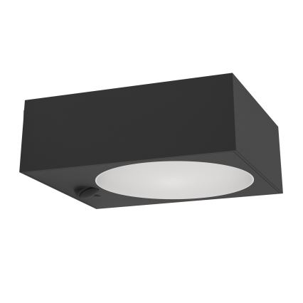 Eglo - Lampada solare a LED con sensore LED/6,5W/3,7V 2000 mAh nero