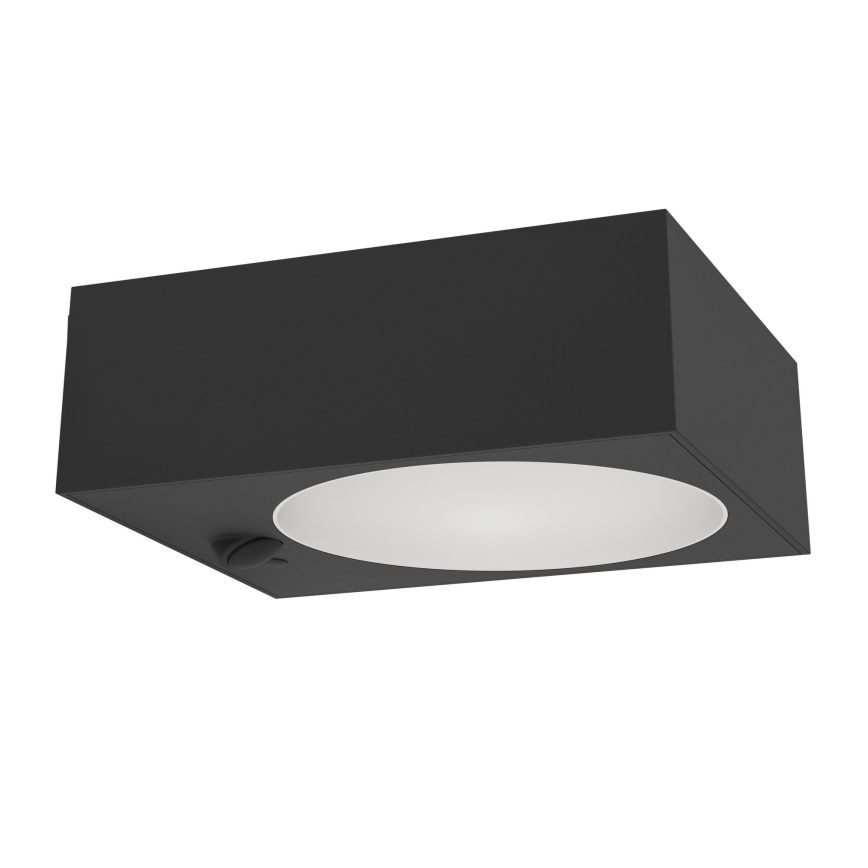 Eglo - Lampada solare a LED con sensore LED/6,5W/3,7V 2000 mAh nero