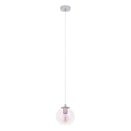 Eglo - Lampada a sospensione con cavo 1xE27/60W/230V, cromo lucido
