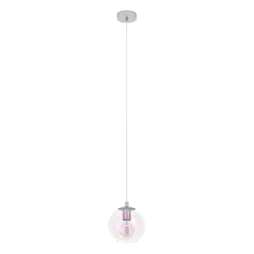 Eglo - Lampada a sospensione con cavo 1xE27/60W/230V, cromo lucido