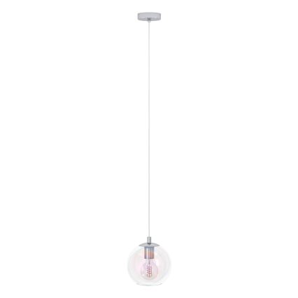 Eglo - Lampada a sospensione con cavo 1xE27/60W/230V, cromo lucido