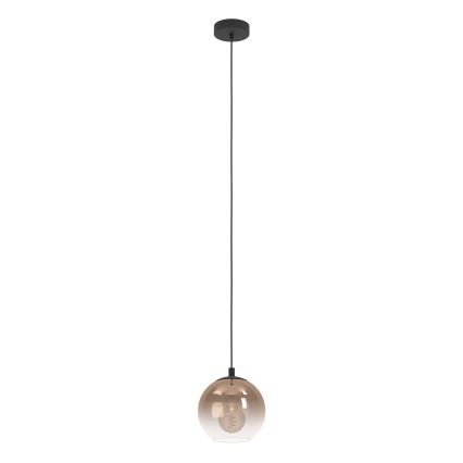 Eglo - Lampada a sospensione con cavo 1xE27/60W/230V nero/beige/fumé