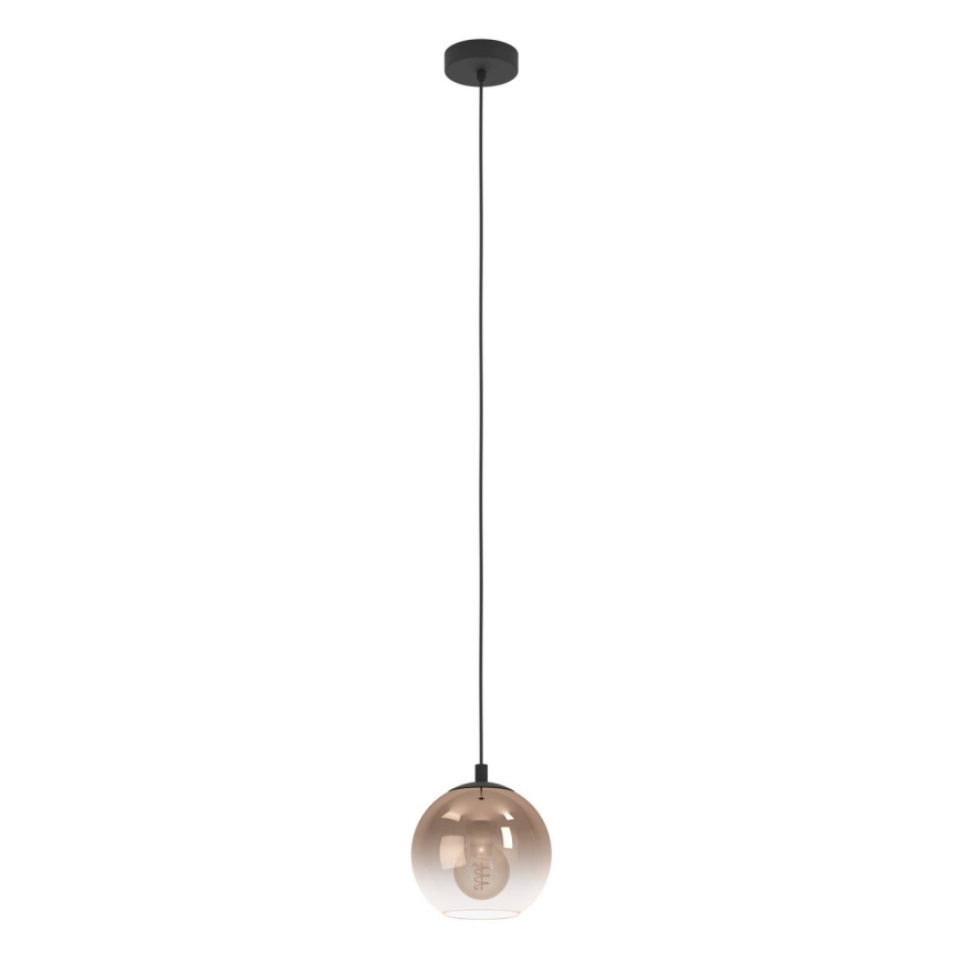 Eglo - Lampada a sospensione con cavo 1xE27/60W/230V nero/beige/fumé