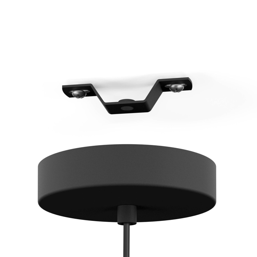 Eglo - Lampada a sospensione con cavo 1xE27/60W/230V nero/beige/fumé