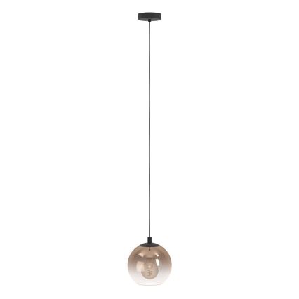 Eglo - Lampada a sospensione con cavo 1xE27/60W/230V nero/beige/fumé